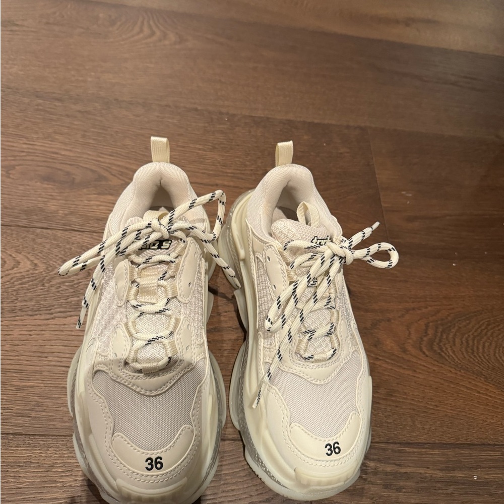 Balenciaga Cream Sneakers